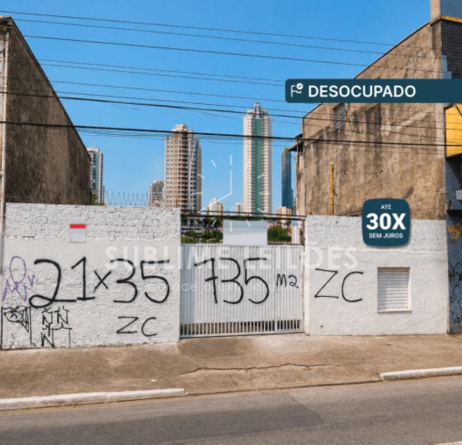 Terreno em Quarta Parada, São Paulo-SP